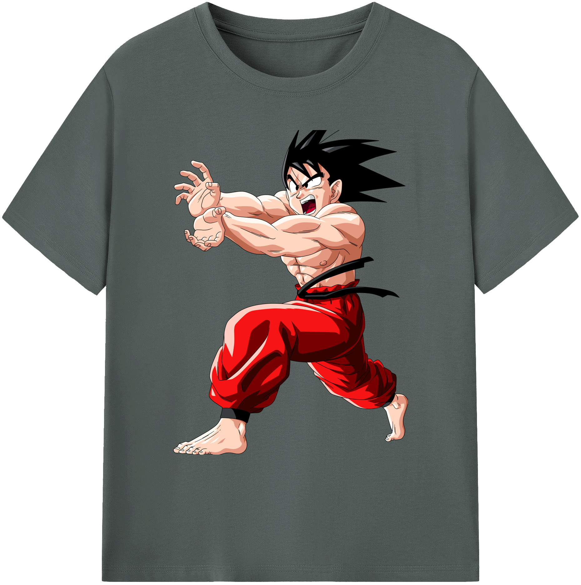 （画像用） ドラゴンボール 孫悟空（そん ごくう）Son Goku カカロット DRAGON BALL Kakarotto 綿100％ メンズ半袖Tシャツ｜肌触りやわらか＆通気性